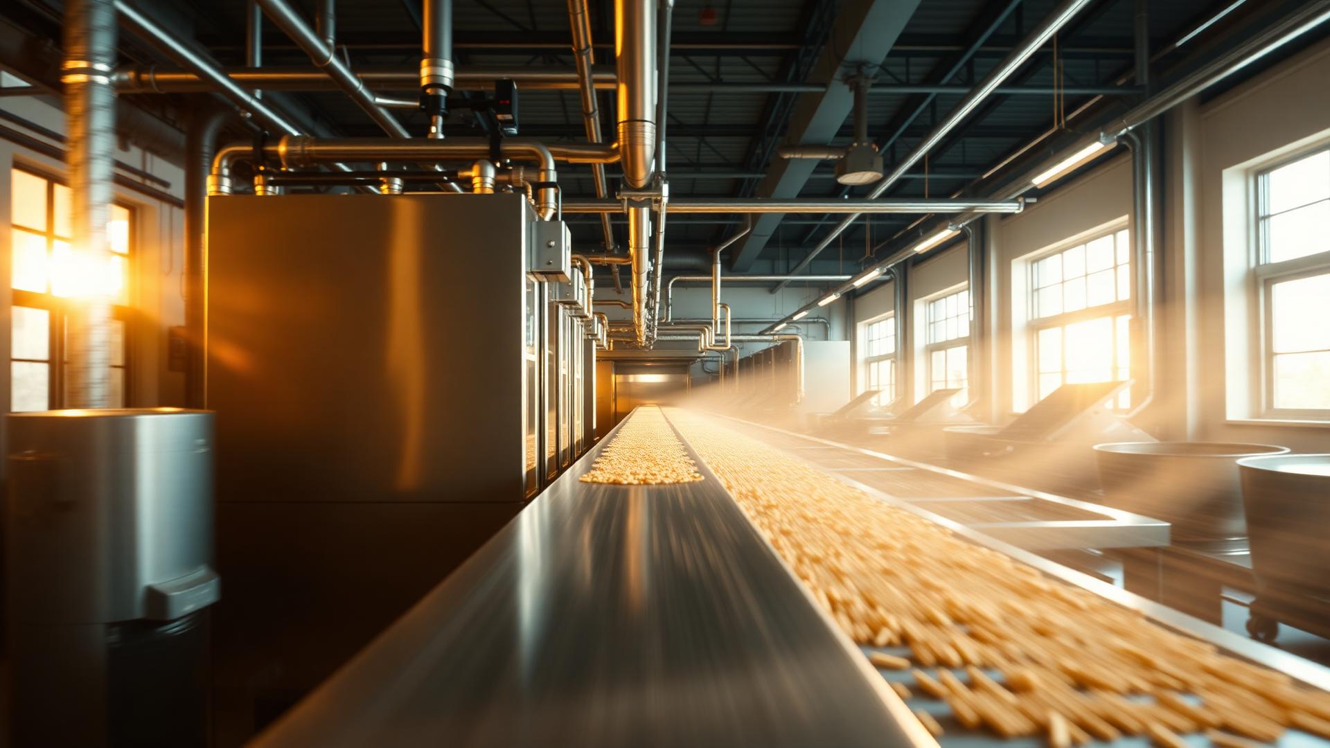 Modern food manufacturing line at VMR Mills